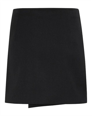 Gestuz - Paula GZ Melange Wrap Nederdel - Black